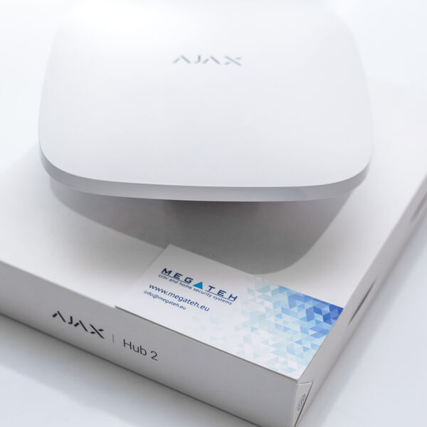 AJAX Hub 2 White - Wireless Intelligent Control Panel With Visual Alarm ...